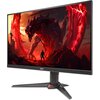Monitor marki Acer z wyświetlaczem przedstawiającym dynamiczną scenę z gry, na której widoczny jest duży, czerwony smok i postać stojąca przed nim. Na dolnej ramce monitora znajduje się logo "acer".