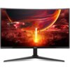 Monitor marki Acer wyświetla dynamiczną scenę science fiction z dużą planetą w tle i statkami kosmicznymi nad miastem, z którego emanuje jasne światło. Na dolnej ramce monitora widoczne jest logo "acer".