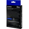 Opakowanie produktu z logo "goodram" i nazwą "move RIDGE" zawiera informacje o przenośnym dysku USB-C 3.2 SSD, który jest idealny do kieszeni na przygody i na co dzień. Na opakowaniu znajduje się tekst w kilku językach oraz oznaczenie "USB-C CABLE INCLUDE