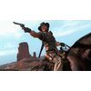 Na zdjęciu widoczna jest postać w kapeluszu, siedząca na koniu, w dynamicznej pozie na tle skalistego krajobrazu. Produkt to "Red Dead Redemption Gra NINTENDO SWITCH".