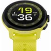Limonkowy smartwatch z okrągłym wyświetlaczem pokazuje godzinę 19:36, datę 27 kwietnia oraz liczbę kroków 8568. Na obudowie widoczny jest napis "SUUNTO".