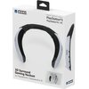 Białe opakowanie z czarnym uchwytem przedstawia produkt "3D Surround Gaming Neckset" z logo HORI. Na opakowaniu widnieje tekst: "Compatible with / Compatible avec / Compatible con PlayStation®5, PlayStation®4, PC" oraz zdjęcie urządzenia i jego zastosowan