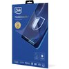 Opakowanie produktu "3mk FlexibleGlass Pro" z grafiką przedstawiającą telefon z nałożonym szkłem ochronnym i ikoną tarczy. Na opakowaniu widnieją napisy: "Feel the power", "Unbreakable Glass", "Invisible from up to 4 m", "Tested by J.S. Hamilton laborator