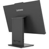 Czarno-szary komputer typu All-in-One marki Lenovo, widoczny od tyłu, z logo "Lenovo" na górze obudowy. Na podstawie urządzenia znajdują się różne porty, w tym USB i Ethernet.