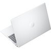 Na zdjęciu widoczny jest biały laptop z logo "hp" na pokrywie. Klawiatura jest częściowo widoczna, a urządzenie jest lekko otwarte.