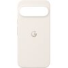 Porcelanowe etui na telefon z wycięciem na aparat i logo "G" na środku. Produkt ma gładką powierzchnię i zaokrąglone krawędzie.