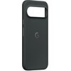 Czarne etui na telefon z dużym otworem na aparat i przyciskami bocznymi, na środku widoczne jest logo "G".