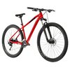 Czarno-czerwony rower górski z dużymi, terenowymi oponami i amortyzowanym przednim widelcem. Na ramie widoczne są napisy "KROSS" oraz "SMART SAM 29x2.1".