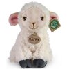 Na zdjęciu znajduje się pluszowa owieczka z białym, kręconym futerkiem i szarymi kopytami, z zawieszką z napisem "RAPPA EXCLUSIVE COLLECTION". Obok widoczna jest etykieta z napisem "ECO FRIENDLY".
