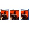 Na zdjęciu widoczne są trzy opakowania gry "Battlefield 6: Phantom Edition" na PS5 z dominującą czerwono-czarną grafiką przedstawiającą postać w hełmie. Na dole opakowania znajdują się loga "STUDIOS" i "Electronic Arts" oraz oznaczenie wiekowe 16.