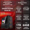 Na zdjęciu znajduje się komputer z obudową DEEPCOOL CH560, z kartą graficzną GIGABYTE GEFORCE RTX 5060 Ti WINDFORCE OC 16GB, procesorem INTEL CORE i5-14400F, 64GB RAM PATRIOT VIPER VENOM, dyskiem SSD 1TB GOODRAM PX700, zasilaczem DEEPCOOL PL650D 650W 80+B