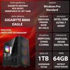 Na zdjęciu znajduje się komputer MAD DOG DEEPCOOL-U01WR64WP z kartą graficzną GIGABYTE GEFORCE RTX 5070Ti WINDFORCE OC SFF 16GB, płytą główną GIGABYTE B860 EAGLE, procesorem INTEL CORE ULTRA 7 265KF, zasilaniem DEEPCOOL PN850D 850W 80+GOLD, obudową DEEPCO