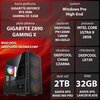 Na zdjęciu znajduje się komputer z widocznymi specyfikacjami: karta graficzna GIGABYTE GEFORCE RTX 5090 GAMING OC 32GB, płyta główna GIGABYTE Z890 GAMING X, zasilanie DEEPCOOL PN1200M 1200W 80+GOLD, procesor INTEL CORE ULTRA 9 285K, obudowa DEEPCOOL CH560
