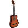 Na zdjęciu widoczna jest klasyczna gitara akustyczna w kolorze sunburst, z sześcioma strunami i drewnianym korpusem. Na główce gitary znajduje się logo z napisem "V-Tone".