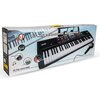 Pudełko z elektronicznym keyboardem z 61 klawiszami, z widocznym zdjęciem instrumentu oraz mikrofonu. Na opakowaniu znajdują się napisy: "61 Keys Electronic Keyboard", "TO THE CONSUMER: in our continuous pursuit to innovate and create", oraz logo producen
