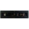 Czarny panel z pięcioma złączami: USB MIDI, AUDIO IN, EARPHONE, SUS oraz gniazdo zasilania DC 9-15V. Obok złącza zasilania znajdują się symbole graficzne przedstawiające wtyczkę i wózek transportowy.