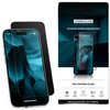 Na zdjęciu widoczne jest opakowanie szkła hartowanego z napisem "HAMMER GLASS SHIELDPRO ULTIMATE SCREEN PROTECTION" oraz "PRO TEMPERED GLASS". Obok opakowania znajduje się telefon z nałożonym szkłem ochronnym, a na dole opakowania widnieje napis "BREAK BO