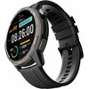 Czarny smartwatch z okrągłym wyświetlaczem pokazuje datę "APR 06", dzień tygodnia "WEDNESDAY" oraz godzinę "08:26:00 AM". Na ekranie widoczne są także informacje o spalonych kaloriach "234 KCAL", liczbie kroków "8000 STEPS" i tętnie "102 BPM".