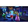 Na ilustracji widoczni są animowani bohaterowie z gry "Mario + Rabbids Sparks of Hope" zgromadzeni wokół futurystycznego stołu z holograficznym wyświetlaczem. W lewym górnym rogu znajduje się logo gry "Mario + Rabbids Sparks of Hope".