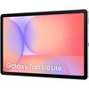 Na zdjęciu widoczny jest tablet z wyświetlaczem prezentującym abstrakcyjną grafikę w pastelowych kolorach różu i fioletu. W dolnej części ekranu znajduje się tekst: "Galaxy Tab S10 Lite".