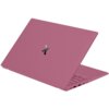 Różowy laptop z widocznym logo producenta na pokrywie, z otwartą klawiaturą i portami po jednej stronie. Produkt to "Laptop MAXCOM Office mBook14 Lite Plus 14.1" N4020 4GB RAM 128GB SSD Windows 11 Home".