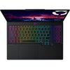 Laptop z podświetlaną klawiaturą w kolorach tęczy, z widocznym logo "Legion" na ekranie. Na obudowie znajduje się napis "audio by HARMAN".