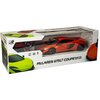 Pudełko zawiera zdalnie sterowany model samochodu McLaren 675LT Coupe w skali 1:14, widoczny przez przezroczyste okienko. Na opakowaniu znajdują się napisy: "McLAREN 675LT COUPE", "Scale 1:14", "Radio Control", "AGE 6+", oraz logo "RW".