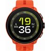 Pomarańczowy smartwatch z silikonowym paskiem wyświetla godzinę 19:36, datę 27 kwietnia oraz liczbę kroków 8568. Na obudowie widoczne jest logo "SUUNTO".