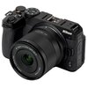 Aparat fotograficzny z zamontowanym obiektywem, na którym widnieje napis: "AF 15mm f/1.7 STM ASPH ED IF". Na korpusie aparatu znajduje się logo "Nikon" oraz oznaczenie modelu "Z 30".