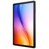 Tablet z czarną ramką wyświetla gradientowy ekran w odcieniach niebieskiego, fioletowego, różowego i pomarańczowego. Na bocznej krawędzi widoczne są przyciski.