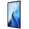 Tablet w złotej obudowie z wyświetlaczem przedstawiającym abstrakcyjny, niebiesko-biały wzór. Na krawędzi widoczne są przyciski oraz porty urządzenia.