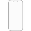Na zdjęciu widoczny jest prosty kontur smartfona z zaokrąglonymi rogami i wycięciem na górze ekranu. Produkt to "Szkło hartowane PANZERGLASS Stealth Ultra-Wide Fit Fastfit do Apple iPhone 17 Pro".