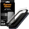Opakowanie produktu "PanzerGlass Ceramic Protection II" do Apple iPhone 17 Pro z widocznym szkłem ochronnym i telefonem. Na opakowaniu znajdują się napisy: "Ultra-Wide Fit Screen Protection for: Apple iPhone 17 Pro", "Space Technology", "Certified Japanes