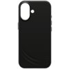 Czarne etui z wycięciem na aparat i przyciski boczne, z napisem "CARE" w dolnej części. Produkt przeznaczony do Apple iPhone 17, kompatybilny z MagSafe.