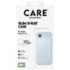 Opakowanie produktu z napisem "CARE by PanzerGlass" oraz "SLIM X-RAY CASE For Apple iPhone 17 Air" zawiera przezroczyste etui na telefon. Dodatkowe informacje to "Soft Simplistic Design", "1.2 meter drop tested", "Smooth grip", "Enhanced camera protection