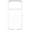 Przezroczyste etui na telefon z dużym otworem na aparat, na którym widoczny jest napis "CARE" w dolnej części. Produkt ma prosty, minimalistyczny design.
