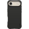 Czarne etui na telefon z wycięciem na aparat i lampę błyskową, z napisem "CARE" w dolnym rogu. Produkt jest przeznaczony do urządzeń Apple iPhone i posiada funkcję MagSafe.