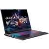 Laptop z otwartym ekranem, na którym widoczna jest grafika z napisem "acer NITRO ai" na tle kosmicznej scenerii. Klawiatura laptopa jest podświetlona w różnych kolorach.