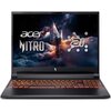 Laptop z podświetlaną klawiaturą, na ekranie widoczna jest grafika przedstawiająca kosmiczny krajobraz z napisem "acer NITRO" oraz symbolem "ai".