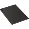 Czarne etui na tablet z widocznymi dwoma otworami na aparat w rogu oraz napisem "SAMSUNG" w dolnej części. Etui ma gładką powierzchnię i jest przeznaczone do ochrony urządzenia.