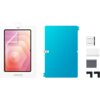 Opakowanie z folią ochronną na ekran, z widocznym napisem "SAMSUNG Anti-Reflecting Screen Protector Galaxy Tab S11 Ultra", obok znajduje się niebieska folia z oznaczeniem "REMOVE PART" oraz akcesoria do montażu, takie jak naklejki do usuwania kurzu, ścier