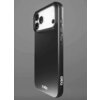 Czarne etui na telefon z widocznymi trzema otworami na aparaty oraz logo "sbs" i "D3O" na powierzchni. Etui ma gładką powierzchnię i wycięcia na przyciski boczne.