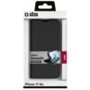 Opakowanie produktu z logo "sbs" zawiera czarne etui na telefon z funkcją stojaka, z napisem "Wallet Smooth Stand Function". Na dole opakowania widnieje napis "Designed for iPhone 17 Air".