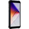 Smartfon OUKITEL G5 4/128GB 6" Czarny z wyświetlaczem prezentującym gradientowe tło w odcieniach fioletu, pomarańczu i bieli. Na bocznej krawędzi widoczny jest napis "SMART".