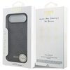 Opakowanie etui GUESS 4G Charms Collection MagSafe do Apple iPhone 17 Air w kolorze czarnym, z widocznym logo GUESS EST 1981 oraz napisem "NEVER STOP DREAMING!! Paul Marciano". Na opakowaniu znajdują się ikony przedstawiające cechy produktu, takie jak och