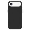 Czarne etui o fakturze przypominającej włókno węglowe, z wycięciem na aparat i przyciski boczne. Produkt jest przeznaczony do telefonu iPhone i posiada funkcję MagSafe.
