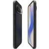 Czarne, matowe etui na telefon z teksturowaną powierzchnią i wycięciami na przyciski oraz aparat. Produkt jest przeznaczony do modelu Google Pixel 10 Pro XL.
