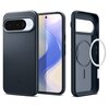Na zdjęciu widoczne jest etui w kolorze metalowego grafitu, przeznaczone do telefonu Google Pixel 10/10 Pro, z funkcją MagSafe. Etui ma wycięcie na aparat oraz przyciski boczne, a w środku widoczny jest okrągły wzór wskazujący na kompatybilność z MagSafe.