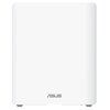 Biały, prostokątny router z zaokrąglonymi krawędziami, na którym widoczne jest logo "ASUS" w dolnej części. Urządzenie stoi na dwóch małych nóżkach.