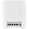 Biały router z widocznymi portami z tyłu, w tym jednym portem USB, czterema portami Ethernet, gniazdem zasilania oraz przyciskiem. Na górze panelu znajduje się rząd otworów wentylacyjnych.